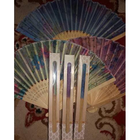 PROMO SOUVENIR PERNIKAHAN KIPAS JEPANG KEMASAN BOX HADIAH ....