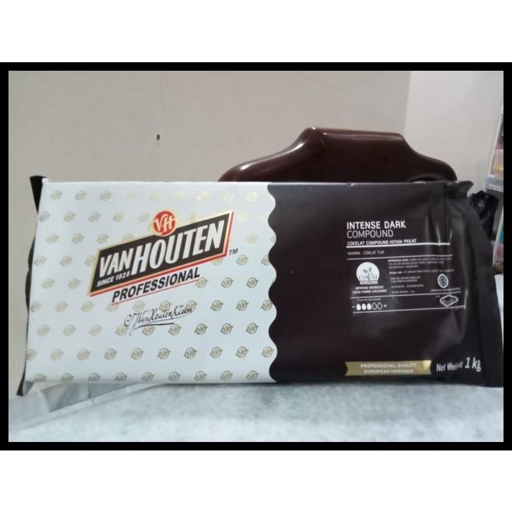 

TERBARUU!! Van Houten Dark Compound 1 KG Coklat Hitam Compound Chocolate PROMO