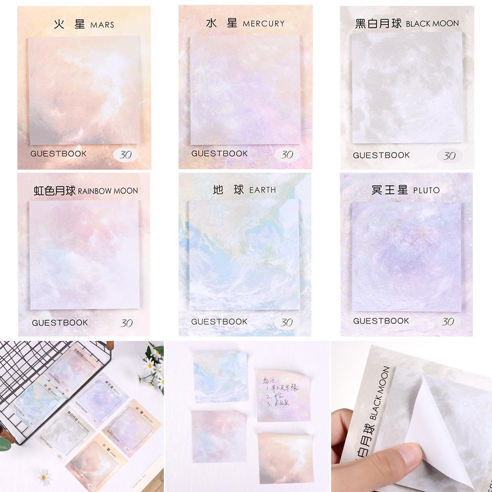 Pineapple Sticky Notes Bookmark Alat Tulis Perlengkapan Kantor Semesta Planet Bumi Bulan Gaya