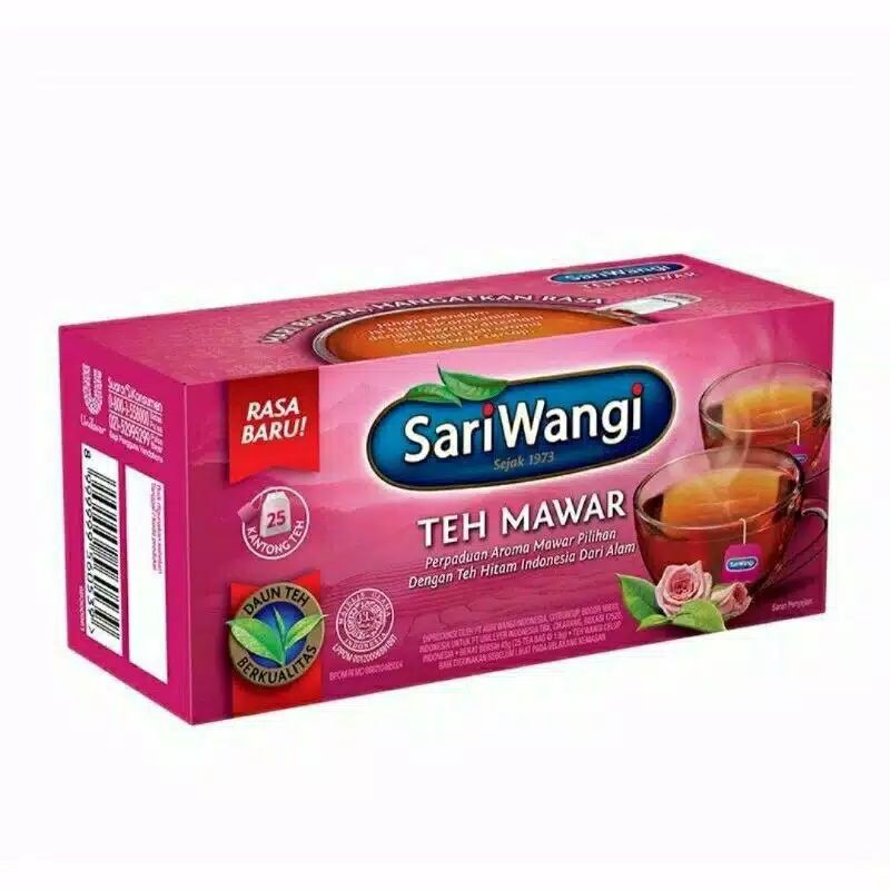 

Teh Celup Sari Wangi "Teh Mawar" 25 Tea Bag