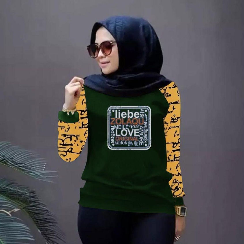 baju trendy love vin wanita terbaru-kaos distro cewek keren kekinian-baju wanita terl