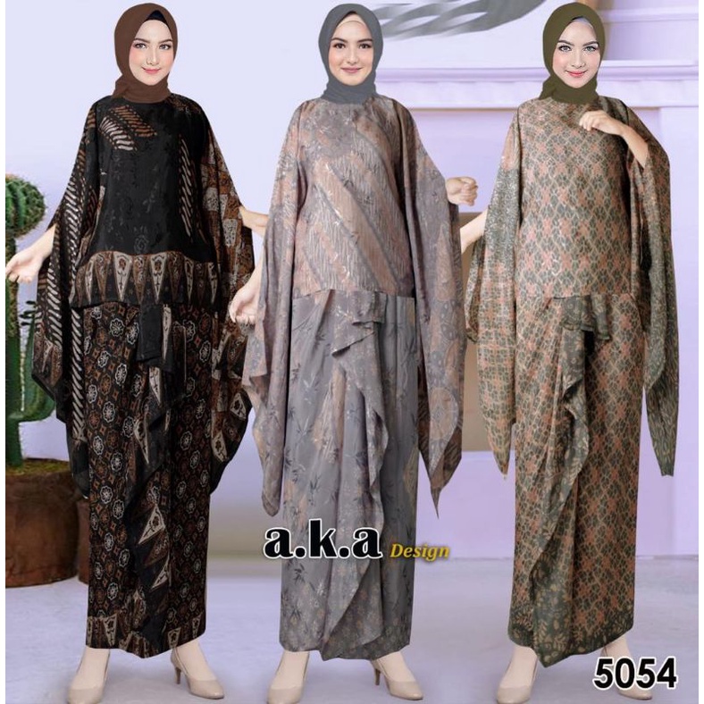 [5054]KEBAYA ORIGINAL//KEBAYA MODERN//STELAN ROK BATIK VISCOSE PREMIUM//SEMI SUTRA//By AKA