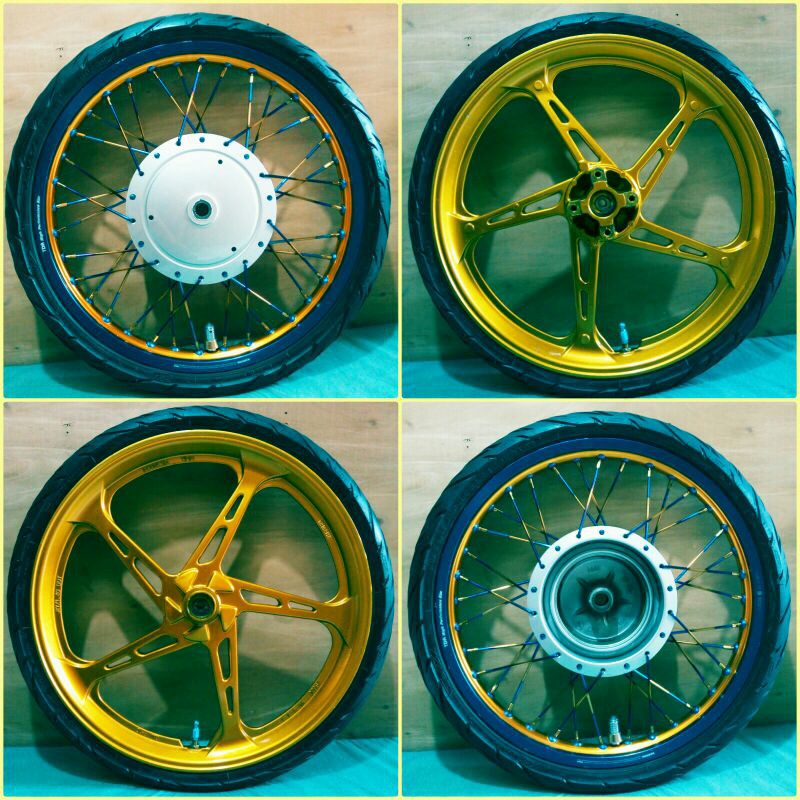 Velg 17 Full Sett Tinggal Pasang TDR TWOTONE JUPITER RACING