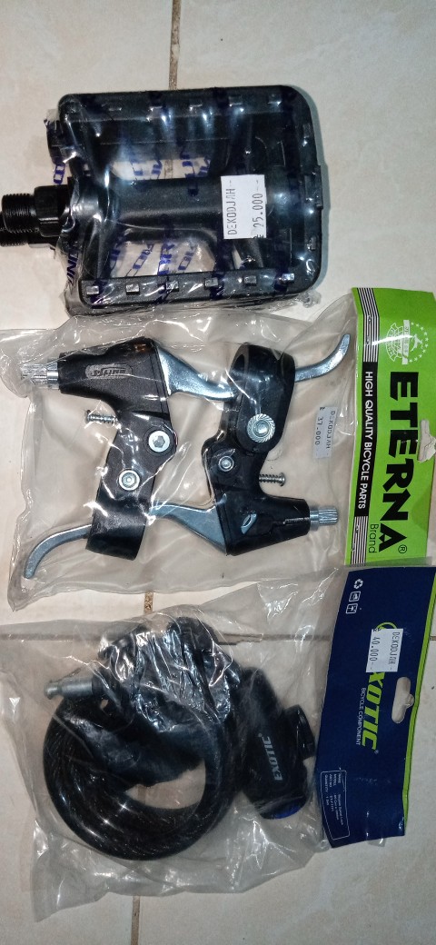 Gembok / Kunci Spiral Sepeda Stainless Ada Tutup Lubang Kunci