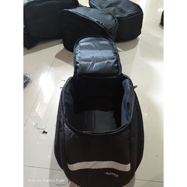 Tas Motor Tas Helm Pannier Jok Belakang Tas sepeda Box motor touring side bag motor dilengkapi raincover