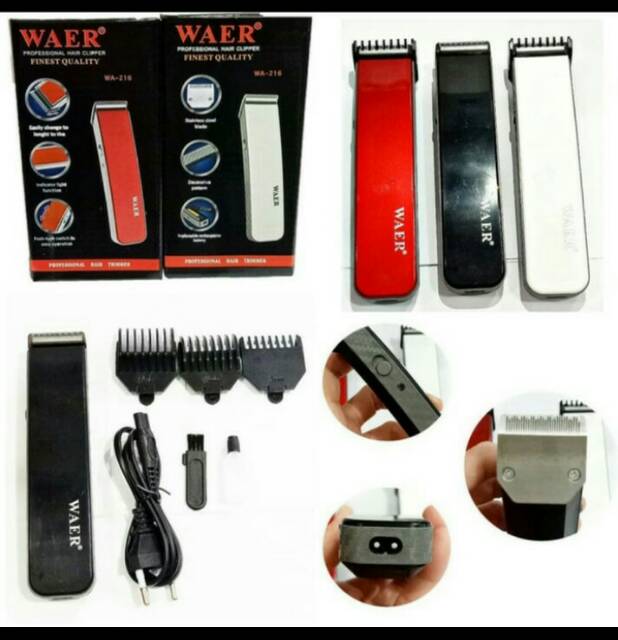 Alat Cukur Rambut Kumis Waer WA-216 - Trimmer Waer 216 - Hair Clipper