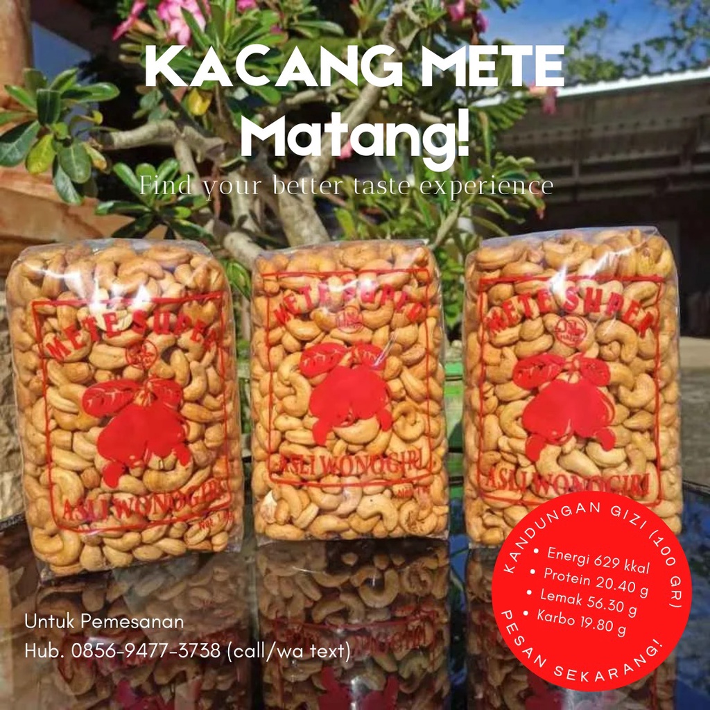 

Kacang Mete Matang asli Wonogiri