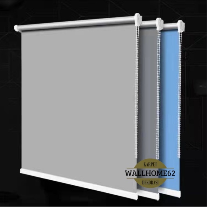 Roller Blind Black Out Tirai Gulung Import Price Sale