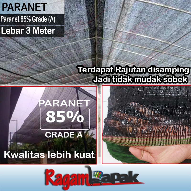 Jaring Paranet 85% lebar 3 meter