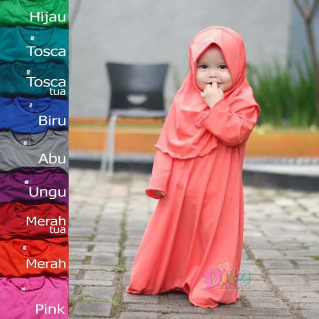 Stelan Gamis Naura Gamis Lucu murah gamis anak