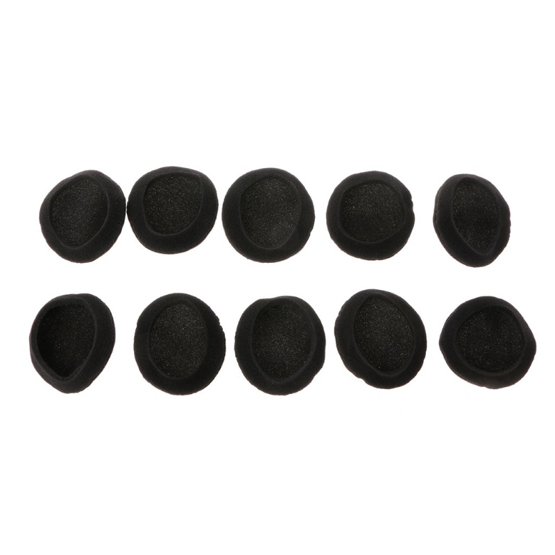 Btsg 10Pcs / set Bantalan Telinga Pengganti Bahan Memory Foam Lembut 50mm Untuk Headset