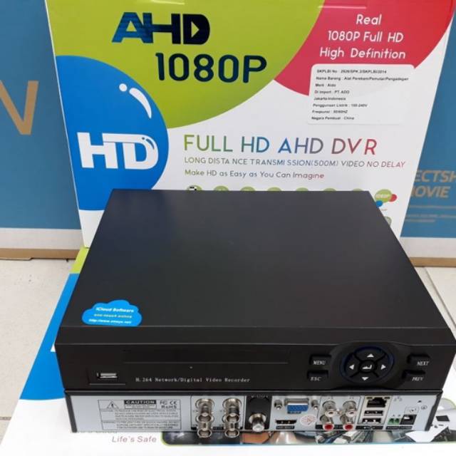 Paket cctv 4ch 3 megapixel full hd+hdd 500gb komplit tgl pasang kualitas bagus full hd murah