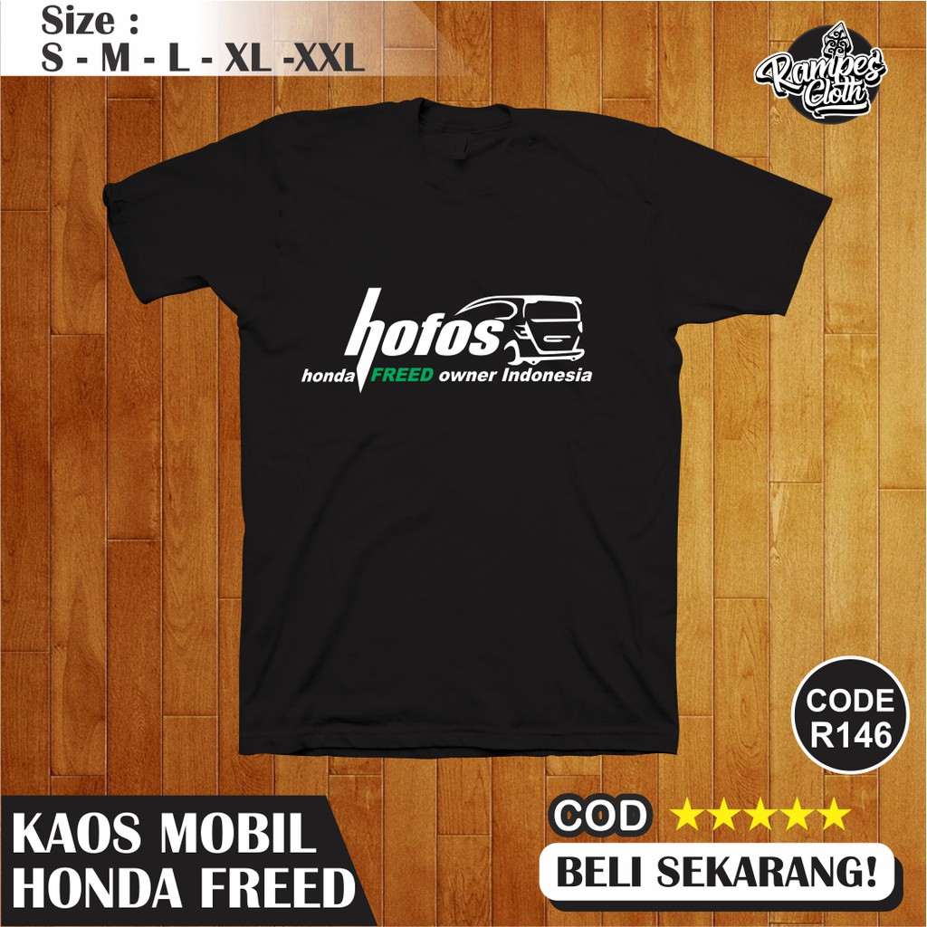 Kaos Honda Freed HOFOS Cotton Combed 30s Premium R146
