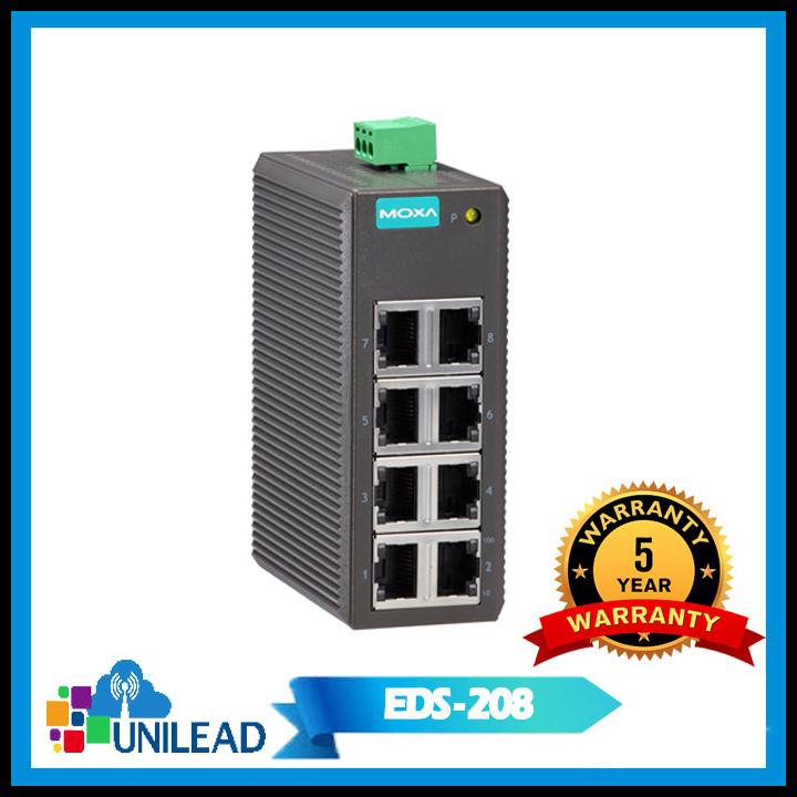 Moxa Eds 208 Entry Level Unmanaged Ethernet Switches