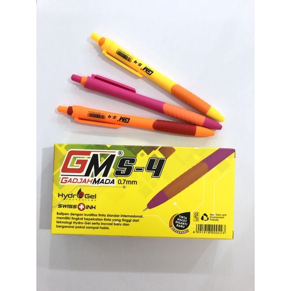 

Pulpen Gel GM S-4/Bolpen gel/Bolpoint