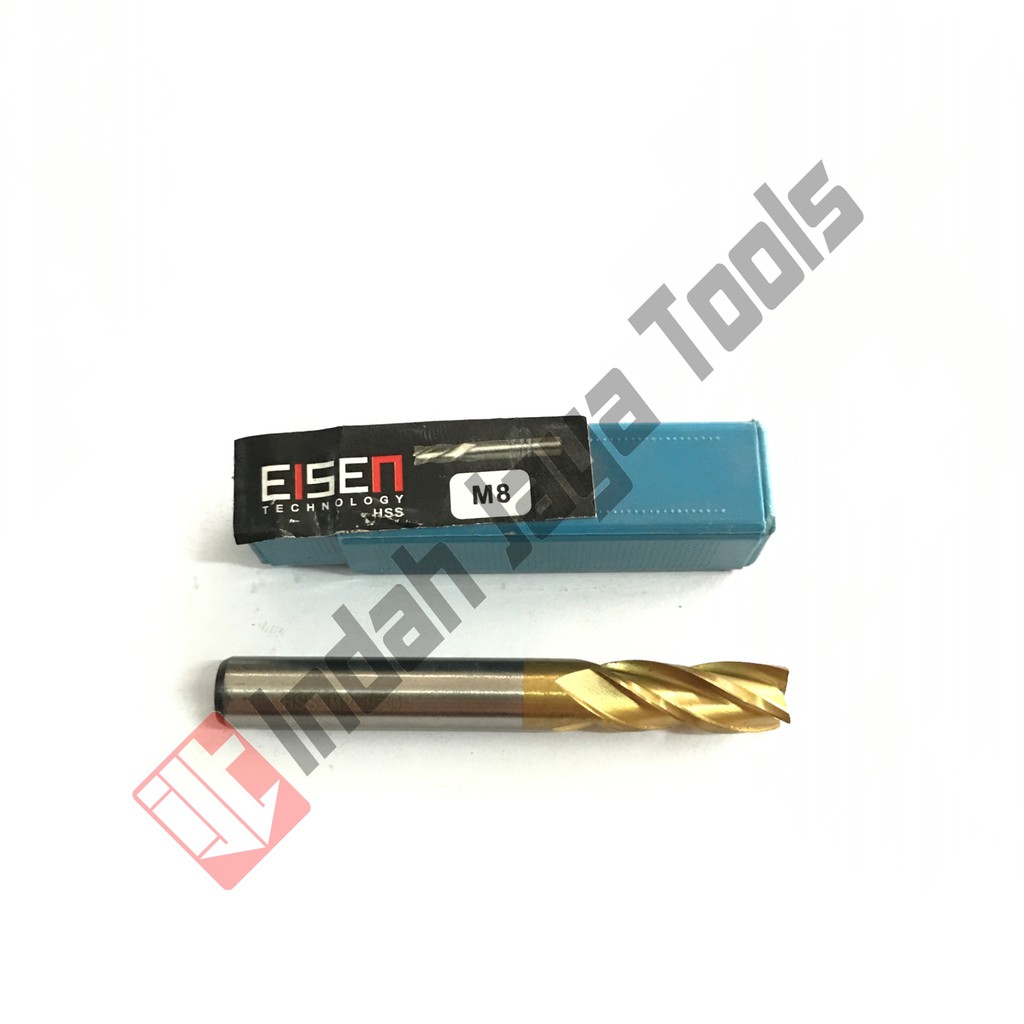 Endmill 8 mm HSS 4 Flute PROHEX