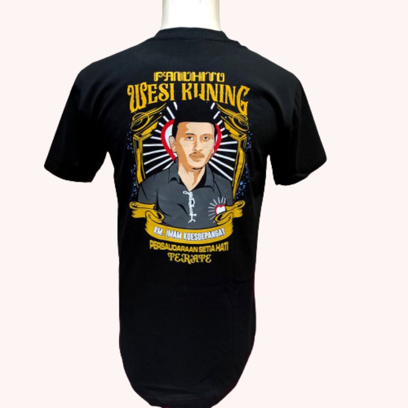 kaos sablon PSHT pandito wesi kuning/ Pandhito wesi kuning