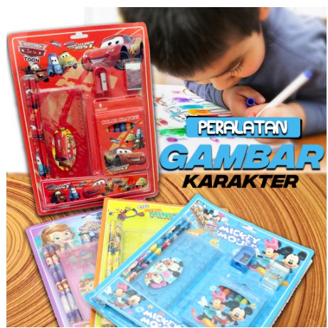 

PERALATAN SET MENGGAMBAR KARAKTER ANAK 4 PILIHAN VARIAN - OFF-68