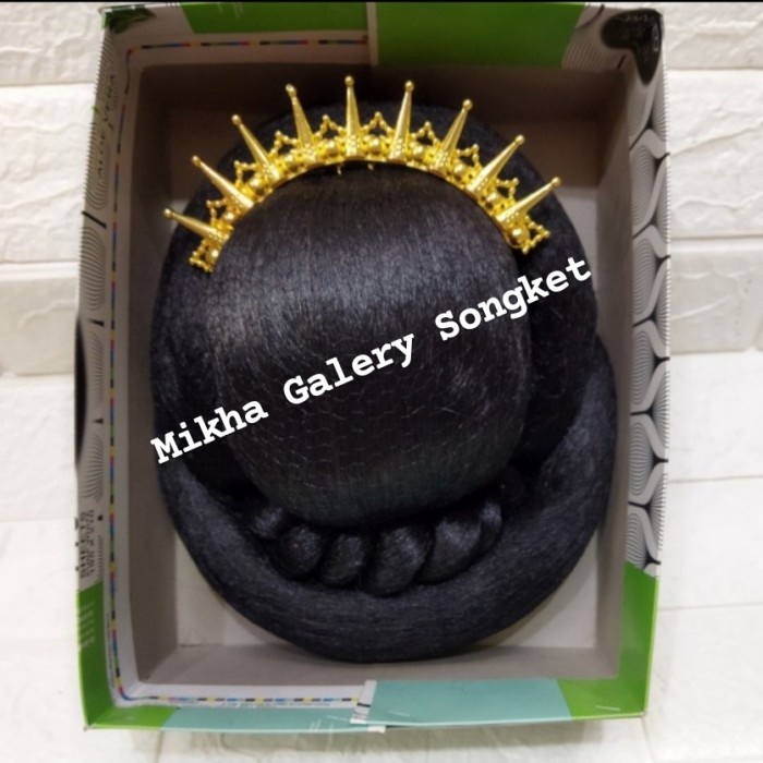 Ready - Sanggul Batak Model Konde Jawa Oval +Tusuk Konde Gondang Biasa 9Baris.