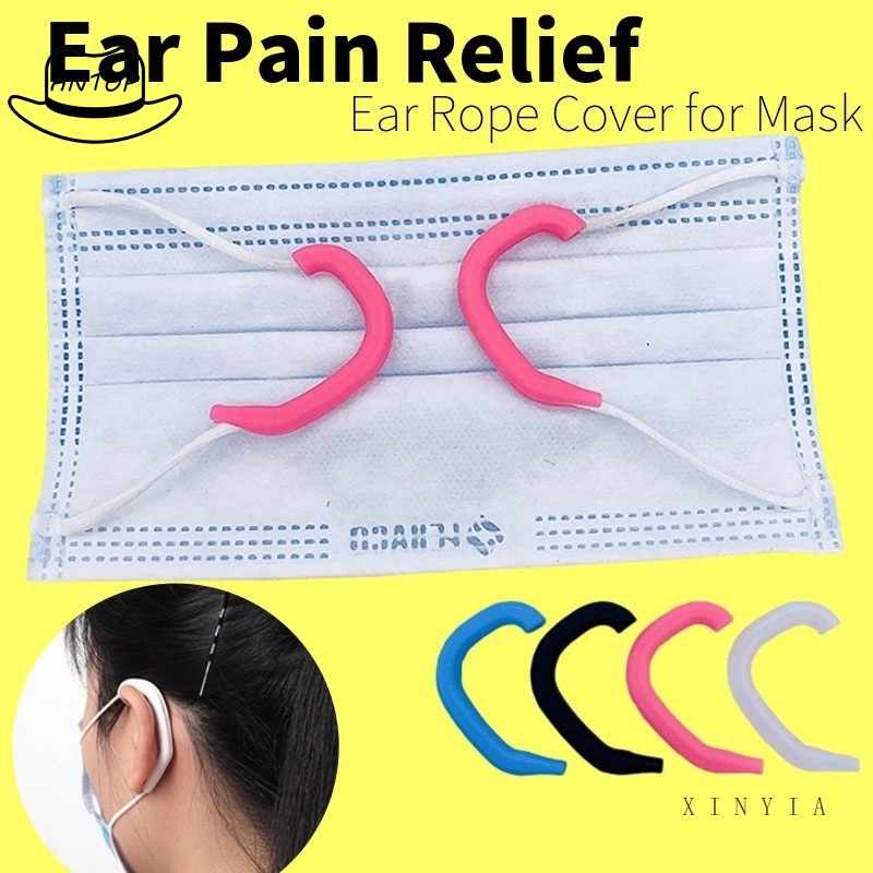 Universal Mask Reusable Ear Hook Suitable for Face Mask Prevent Ear Pain Soft Silicone Invisible Earmuffs ANTOP