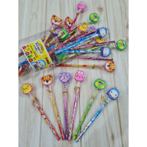 

PENSIL 2B BIG DENGAN PENGHAPUS ANIMASI ANIMAL CUTE PENSILPENSIL KARAKTER