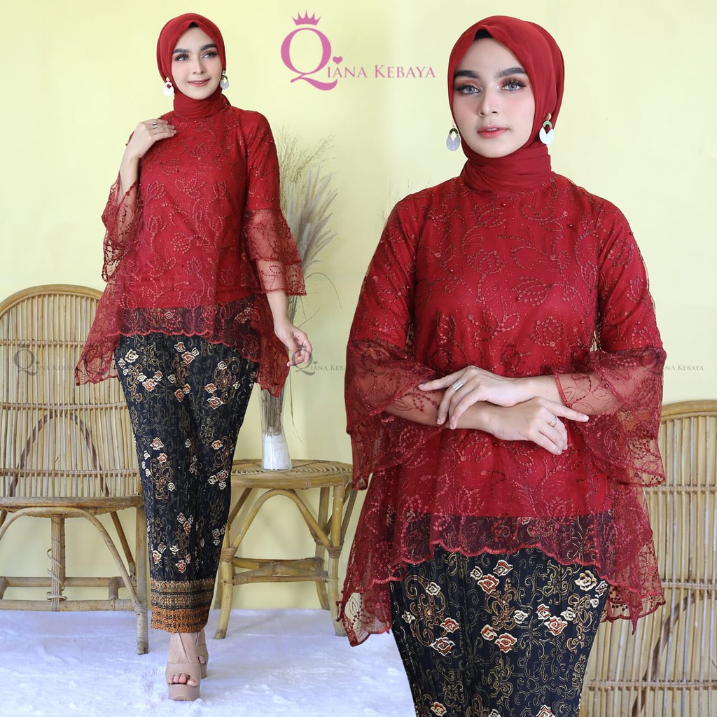 Setelan Kebaya Modern Rinjani Tille Full Furing