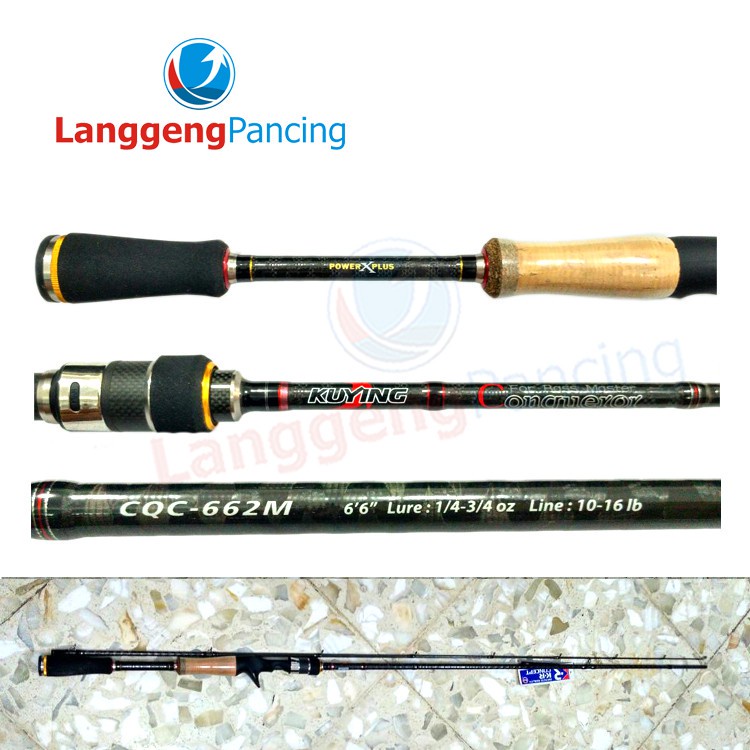 Joran Baitcasting Kuying Conqueror 662M 10-16lb Pack PVC