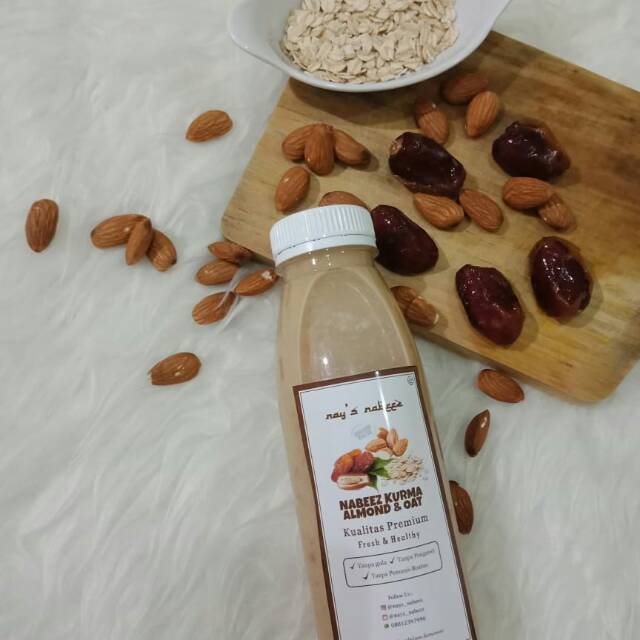 

KURMA ALMOND OAT / Nabeez Kurma / Almond Milk / ASI Booster / Susu Almond / Infused Water / Oat Milk