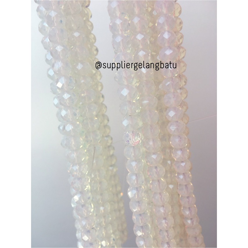 Crystal Ceko kilap 8mm barjad api moonstone opalite bahan perhiasan aksesoris bahan supplier craft