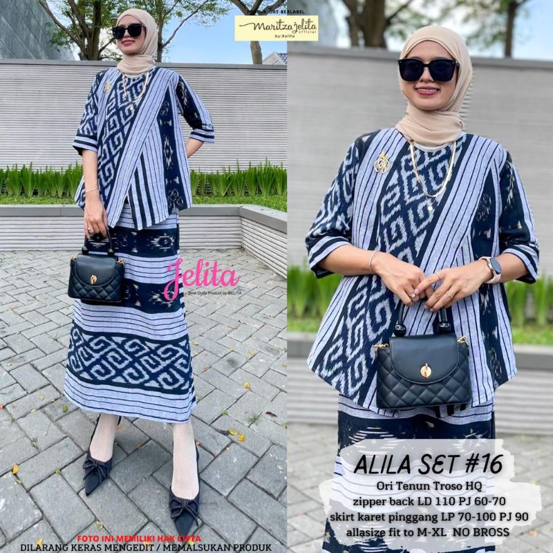 SETELAN TENUN WANITA  ALILA SET SERIES ORIGINAL TENUN