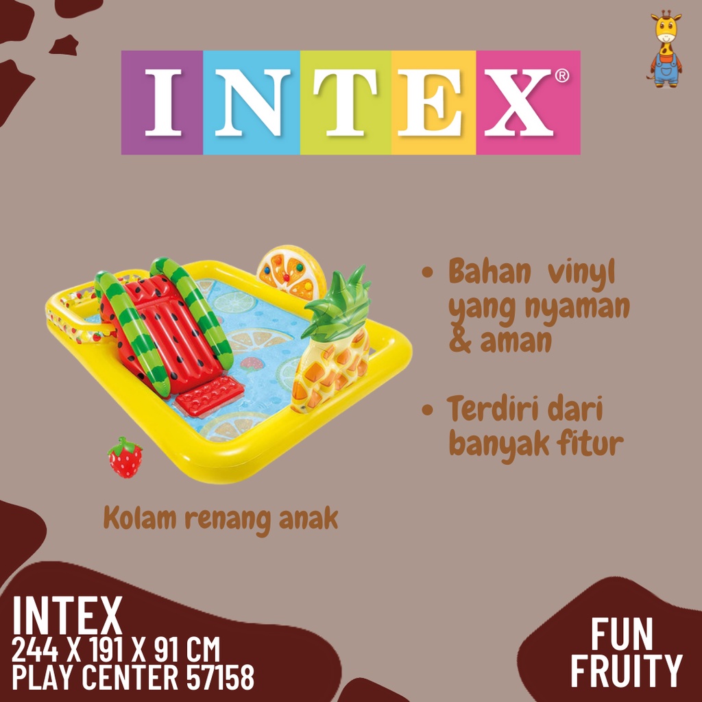 INTEX Kolam Renang Anak Fun Fruity Play Center 57158