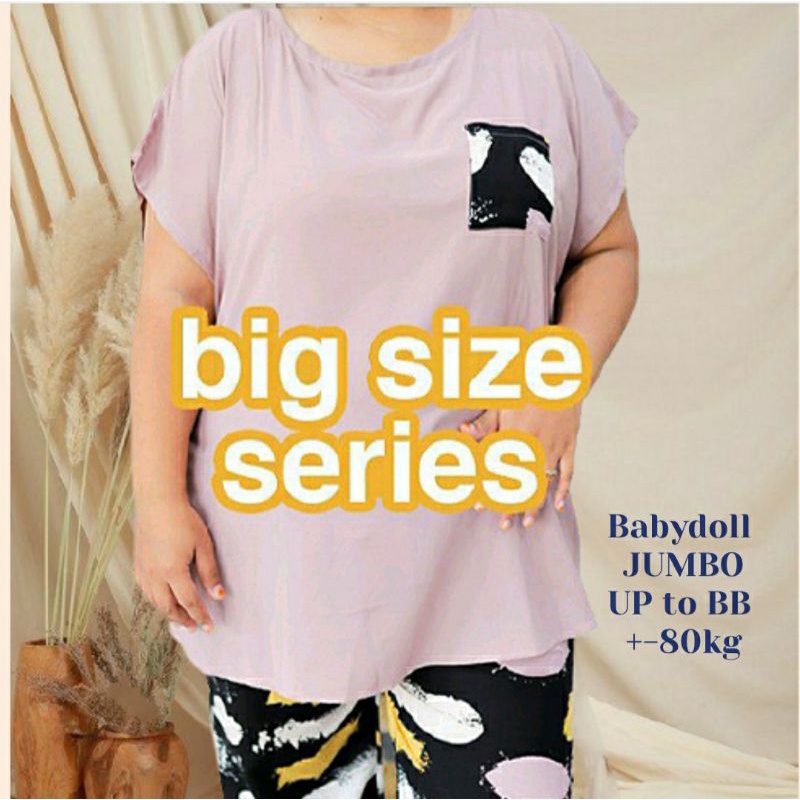 BABYDOLL PENDEK RAYON SELUTUT(JUMBO)/BABYDOLL PENDEK JUMBO