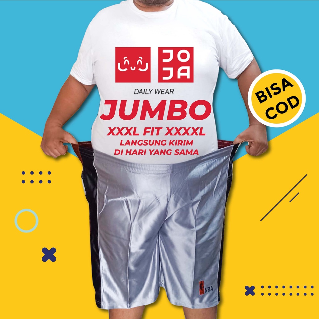 CELANA PENDEK PRIA KOLOR COWOK JUMBO