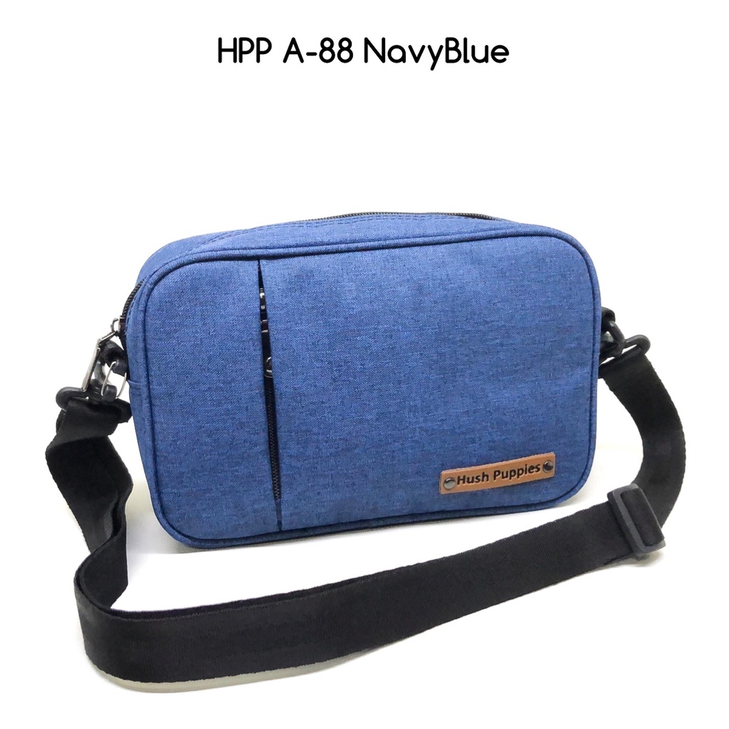 clutch pria hush puppies A88 series premium quality free tali selempang dan tali strap pendek