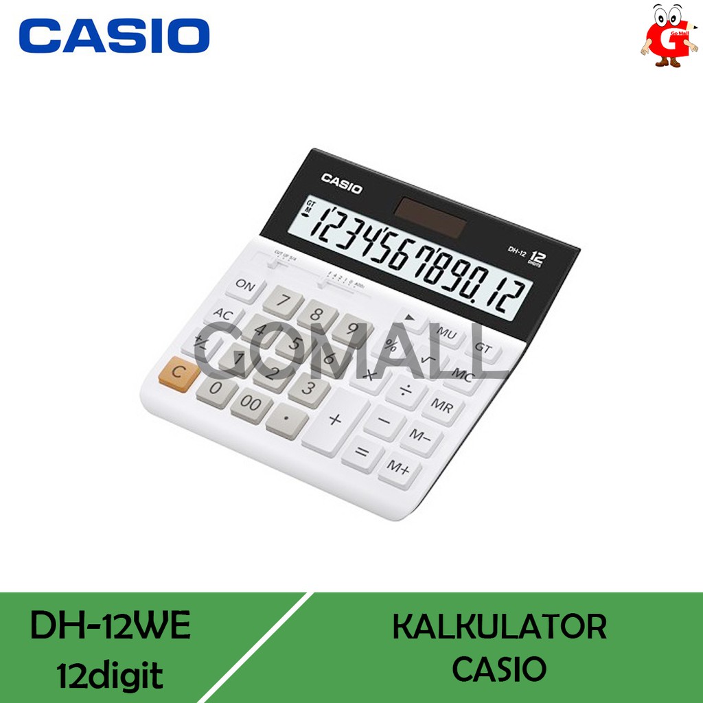 

Casio DH 12WE - Calculator Desktop Kalkulator Meja Kantor Office