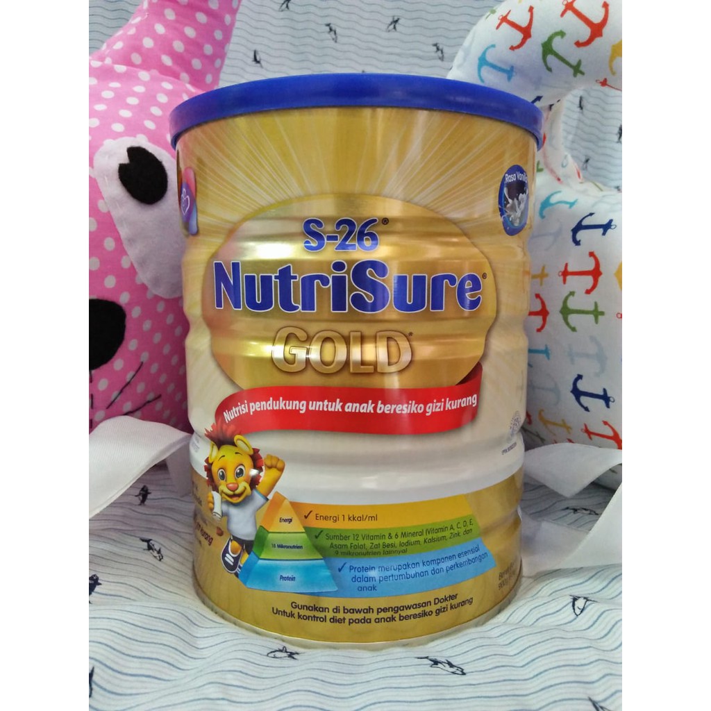 S-26  Nutrisure Gold Vanila  900 GR - HTA SUSU / PAMPERS / DIAPERS