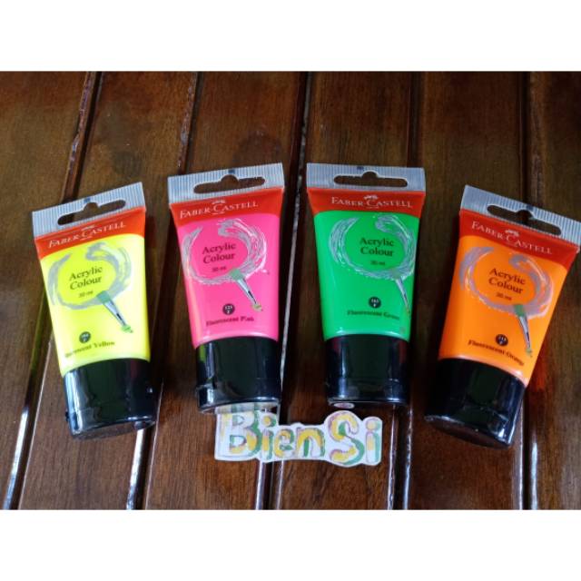 

Acrylic Fluorescent Colour FaberCastell 30 ml / Cat Akrilik Stabilo Fabercastell 30ml