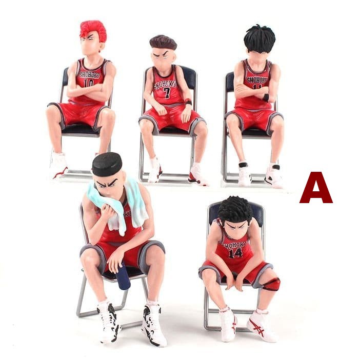 ACTION FIGURE MAINAN Slam Dunk Sakuragi Hanamichi Rukawa Kaede Akagi SET OF 5-Slam Dunk A