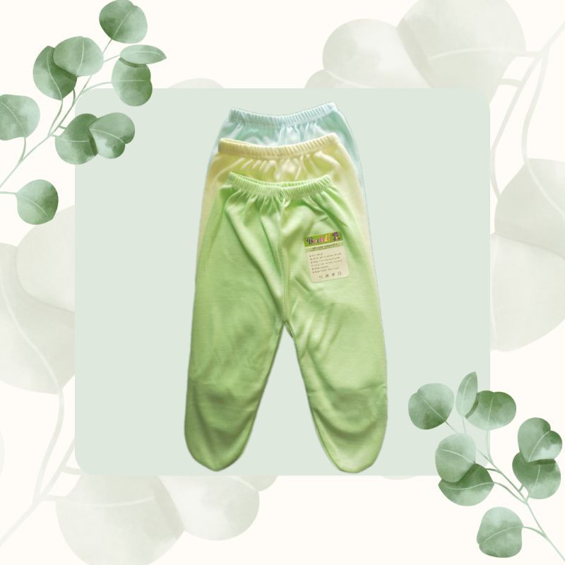 ½ lusin ( 6pcs ) Celana Panjang Bayi Tutup Kaki Polos / Celana Bayi Baru Lahir / Celana Panjang NewBorn ARINI SNI / Celana Bayi Tutup Kaki