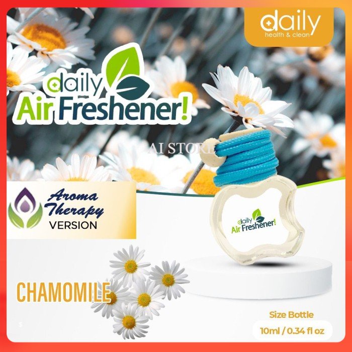 Daily Pengharum Parfum Mobil Ruangan Kamar Toilet Lemari Wc  Botol Apel 10 ml / Pewangi ruangan Mobil kamar toilet / Parfum Mobil /Pengharum Pewangi Mobil Daily Air Freshener Aroma Therapy Parfum Pewangi Mobi Pengharum Kamar Mandi Pengharum Kamar