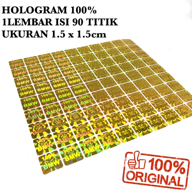 GROSIR 1LEMBAR ISI 90TITIK HOLOGRAM ORIGINAL 100% JADIKAN BRG DI TOKO BERKELAS PREMIUM