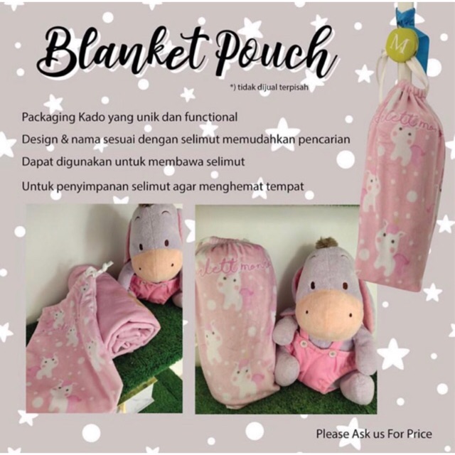 Jual Blanket + pouch set Shopee Indonesia
