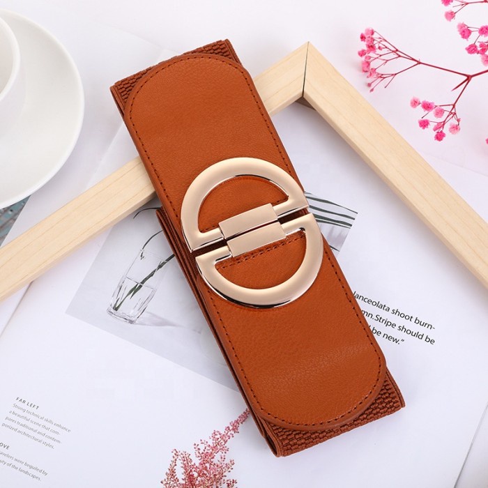 Ikat Pinggang Wanita fashion casual gespert  Double D Camel Q4V8 Termurah Slim Wanita Belt Bisa Cod 