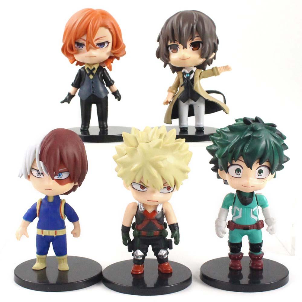 [Elegan] Action Figurine Miniatur Patung PVC Dazai Osamu Bakugo Katsuki Todoroki Shoto Nakahara Chuya Figure Age of Heroes Midoriya Izuku Model Anime