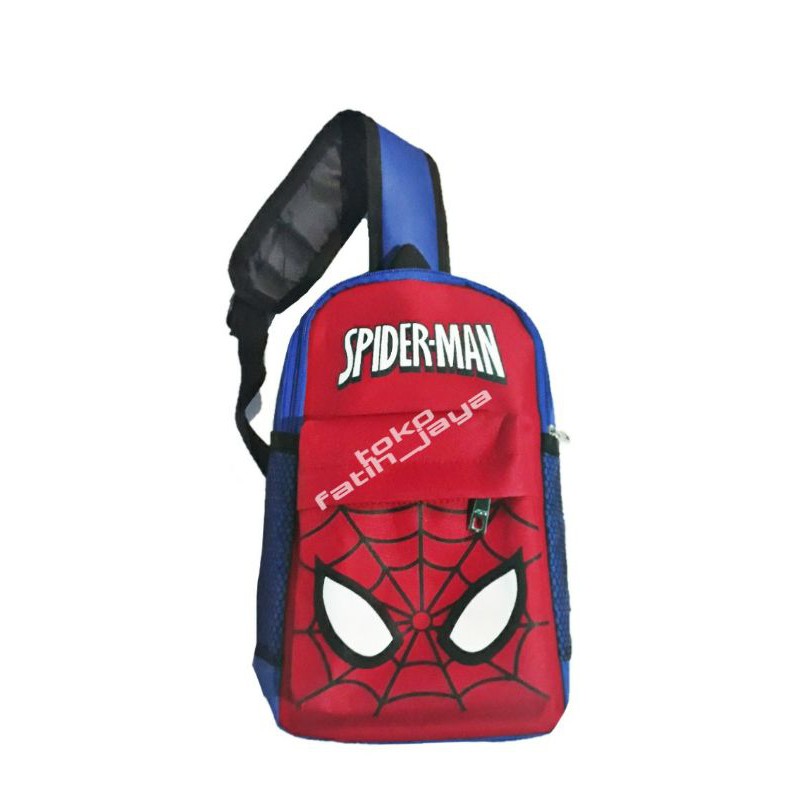 tas selempang anak - tas bahu anak - tas anak spiderman - slempang anak