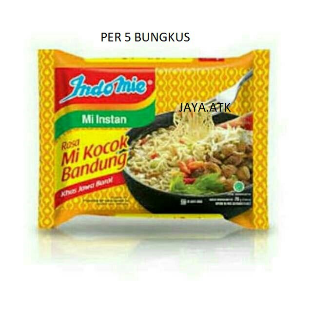 INDOMIE MIE KOCOK BANDUNG INDOMIE KUAH MIE KOCOK PER 5 BUNGKUS