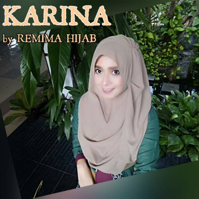 Pastan/pasmina instan KARINA/ hijab instan/ krudung polos by Remima Hijab