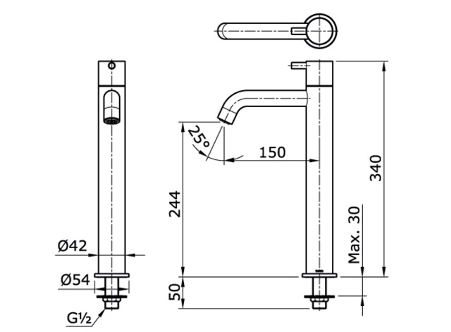 TOTO TX123LESN ORIGINAL kran meja wastafel