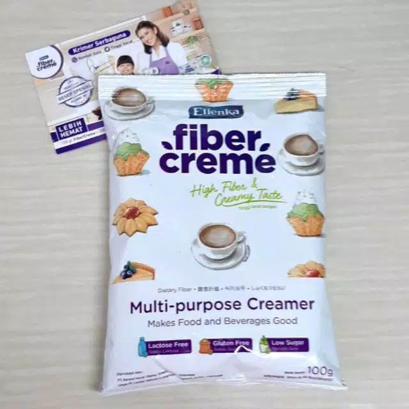 high fiber creme krim tinggi serat pengganti santan creamy multi purpose creamer elenka 100 gram