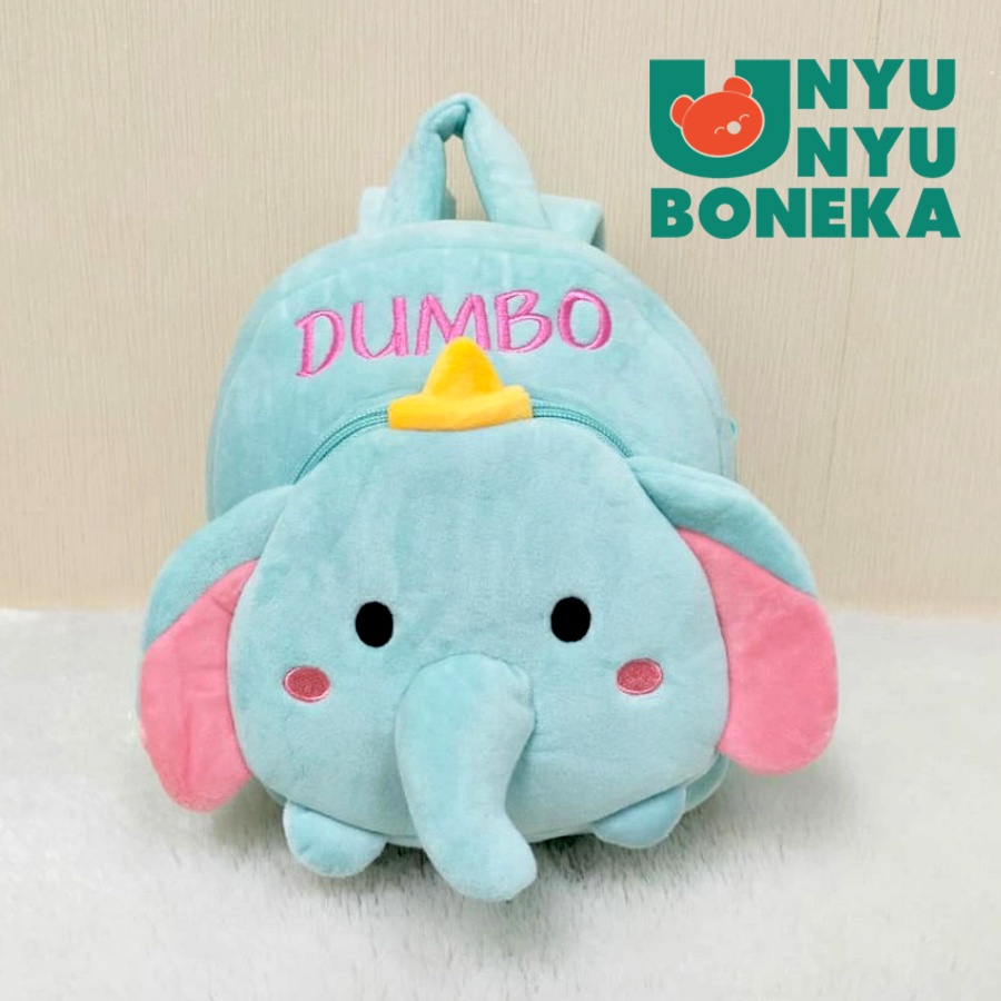 Tas Ransel M Paud Boneka bona gajah tiger eeyore marie cat pluto scrump animal karton cute impor tas import